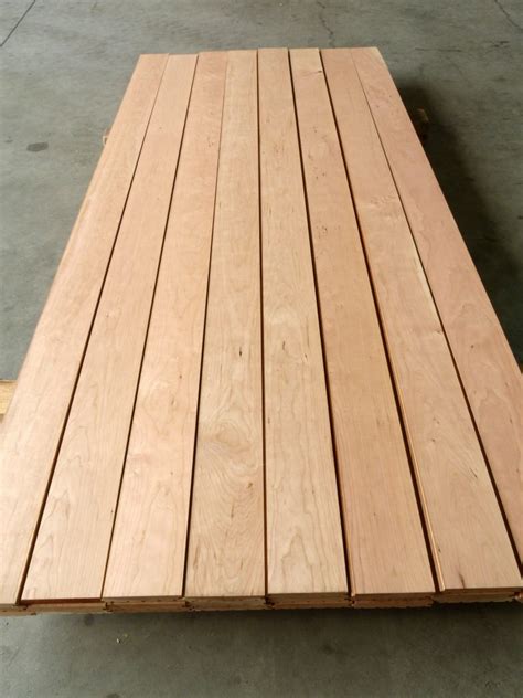 plain sawn cherry wood floor